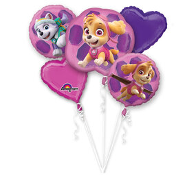 Anagram Paw Patrol Skye and Everest Balloon Bouquet | 5-piece