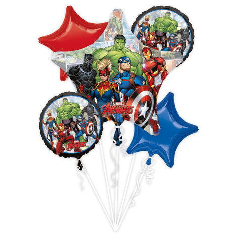 Anagram Bouquet de ballons à l'hélium Avengers | 5 pièces