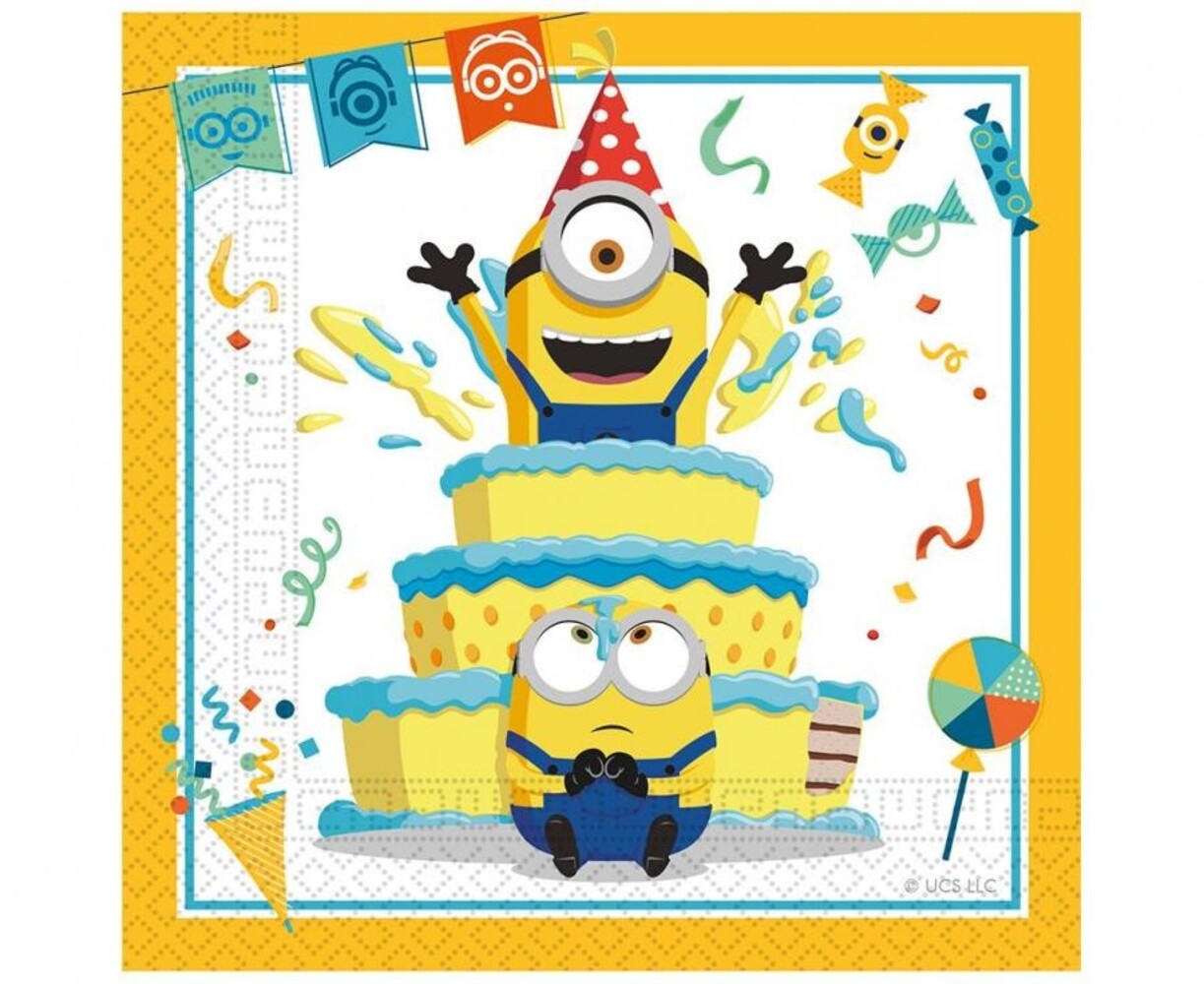Procos Party Minions The Rise of Gru Napkins 33x33cm | 20 pieces