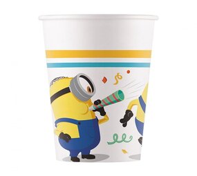 Procos Party Minions The Rise of Gru Bekers 200ml | 8 stuks Procos Party Minions The Rise of Gru Bekers 200ml | 8 stuks