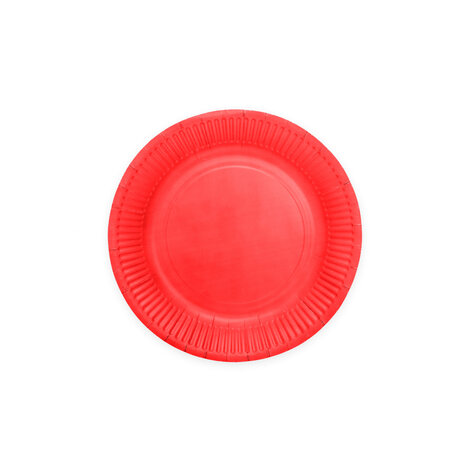 WeFiesta Assiettes rouges 18 cm | 20 pièces