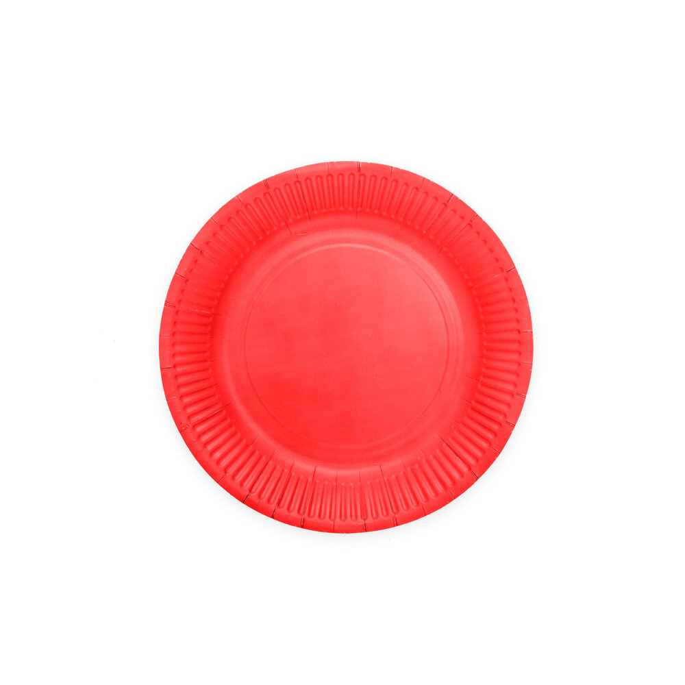 WeFiesta Assiettes rouges 18 cm | 8 pièces