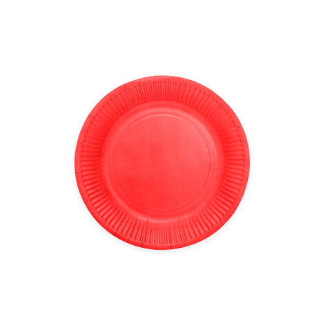 WeFiesta Assiettes rouges 18 cm | 8 pièces