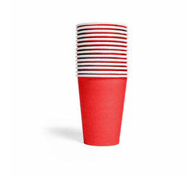 WeFiesta Rote Becher 210 ml | 14 Stück