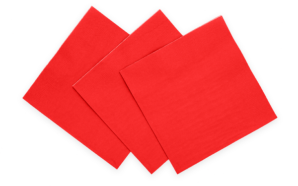 WeFiesta Red Napkins 33x33cm | 20 pieces