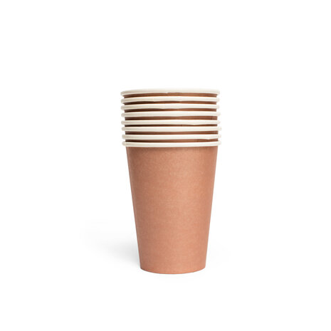 WeFiesta Tasses en or rose 210 ml | 8 pièces