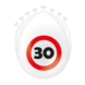 Paper Dreams Panneau de signalisation « 30 ans » avec ballons, 30 cm | 8 pièces