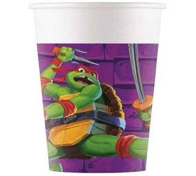 Procos Party Bekers Mutant Ninja Turtles 200ml | 8 stuks Procos Party Bekers Mutant Ninja Turtles 200ml | 8 stuks