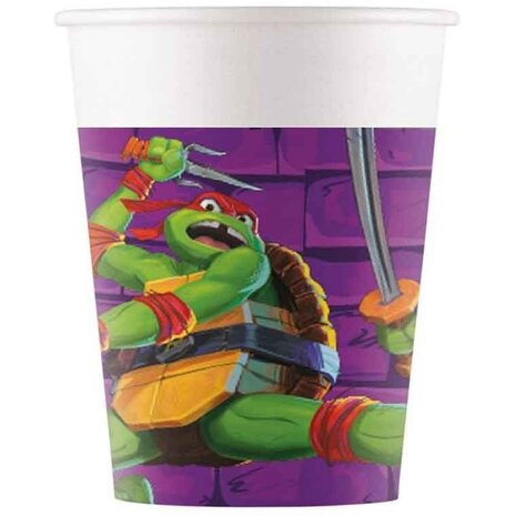 Procos Party Mutant Ninja Turtles Cups 200ml | 8 pieces