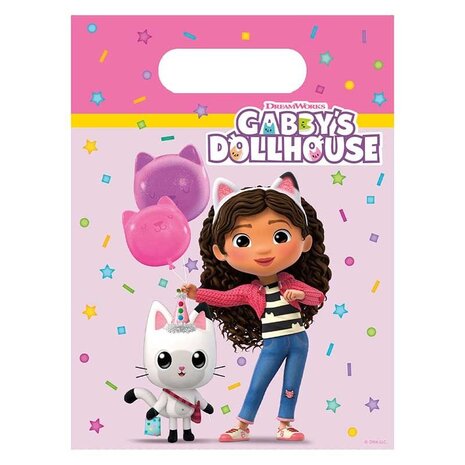Procos Party Gabby's Dollhouse Handout Bags 22x16cm | 6 pieces