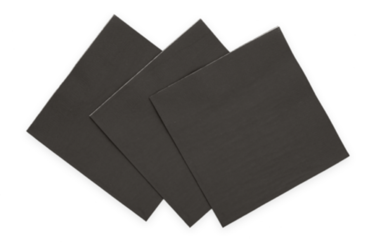 WeFiesta Black Napkins 33x33cm | 20 pieces