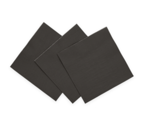 WeFiesta Serviettes noires 33 x 33 cm | 20 pièces