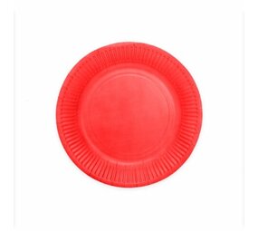 WeFiesta Rote Teller, 23 cm | 16 Stück
