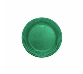 WeFiesta Green plates Dark green 18cm | 8 pieces