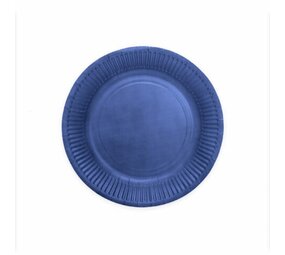 WeFiesta Blauwe borden Donkerblauw 23cm | 8 stuks WeFiesta Blauwe borden Donkerblauw 23cm | 8 stuks