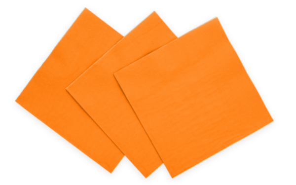 WeFiesta Serviettes orange 33x33cm | 20 pièces