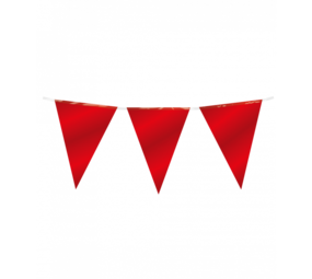 Paper Dreams Rote Metallic-Wimpelkette | 10 Meter