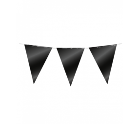 Paper Dreams Ligne de drapeau métallique noir | 10 mètres Paper Dreams Ligne de drapeau métallique noir | 10 mètres