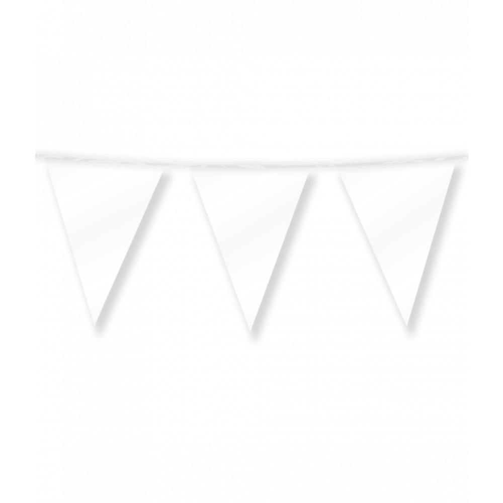 Paper Dreams White Metallic Flag Bunting | 10 meters