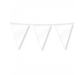 Paper Dreams White Metallic Flag Bunting | 10 meters