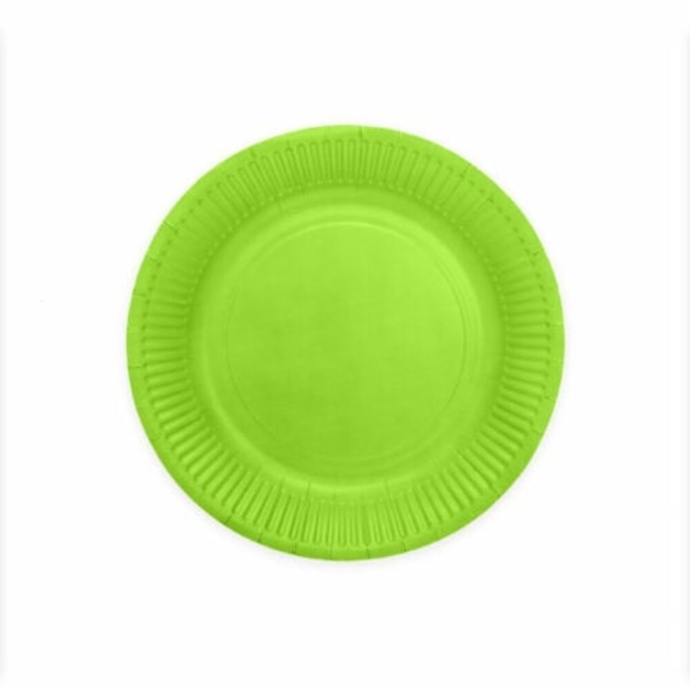 WeFiesta Assiettes vertes citron vert 23 cm | 8 pièces