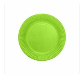 WeFiesta Green plates Lime Green 23cm | 16 pieces