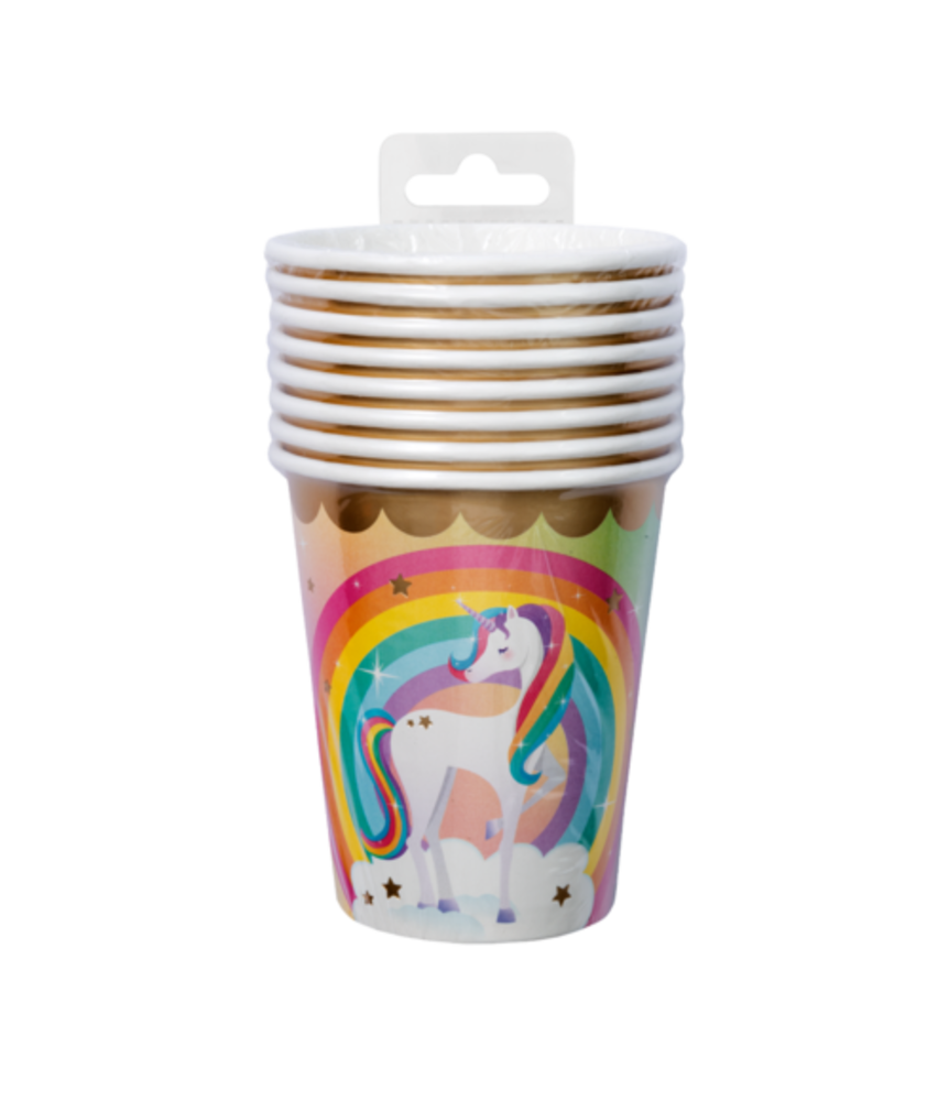 Paper Dreams Unicorn Party Bekers 250ml | 8 stuks