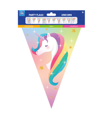 Paper Dreams Unicorn Party Vlaggenlijn Slinger 10mtr | per stuk Paper Dreams Unicorn Party Vlaggenlijn Slinger 10mtr | per stuk