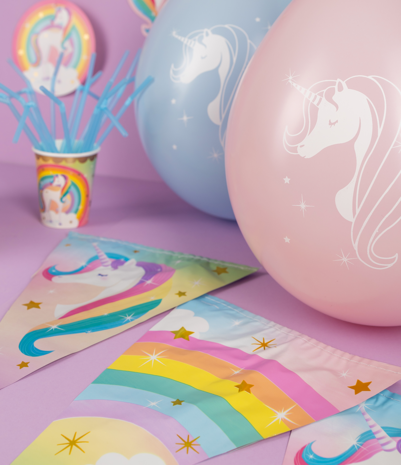 Paper Dreams Unicorn Party Vlaggenlijn Slinger 10mtr | per stuk Paper Dreams Unicorn Party Vlaggenlijn Slinger 10mtr | per stuk