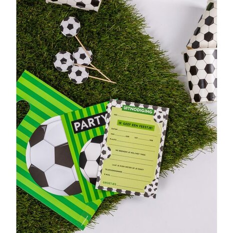 Paper Dreams Invitations pour la Coupe du Monde de Football | 6 pièces