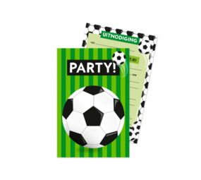 Paper Dreams Voetbal Uitnodigingen World | 6 stuks Paper Dreams Voetbal Uitnodigingen World | 6 stuks