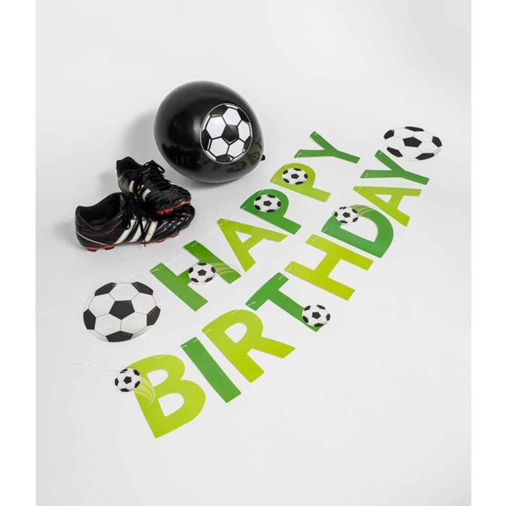 Paper Dreams Guirlande de lettres de football « Joyeux anniversaire » 2,5 mètres | à la pièce