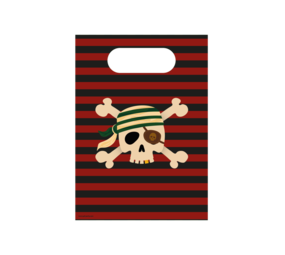 Paper Dreams Pirate Party Bags 23x16cm | 6 pieces