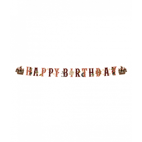 Paper Dreams Pirate Letter Garland 3m | per piece