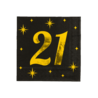 Paper Dreams Servetten 21 jaar Classy 33x33cm | 16 stuks Paper Dreams Servetten 21 jaar Classy 33x33cm | 16 stuks