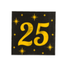Paper Dreams Napkins 25 Years Classy 33x33cm | 16 pieces Paper Dreams Napkins 25 Years Classy 33x33cm | 16 pieces
