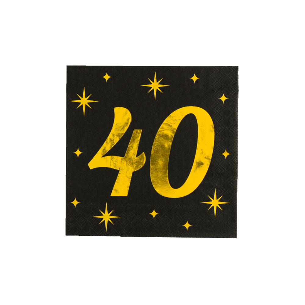 SERVETTEN 60TH BIRTHDAY 33X33 CM | Otto Simon B.V