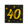 Paper Dreams Serviettes élégantes pour 40e anniversaire 33x33cm | 16 pièces Paper Dreams Serviettes élégantes pour 40e anniversaire 33x33cm | 16 pièces