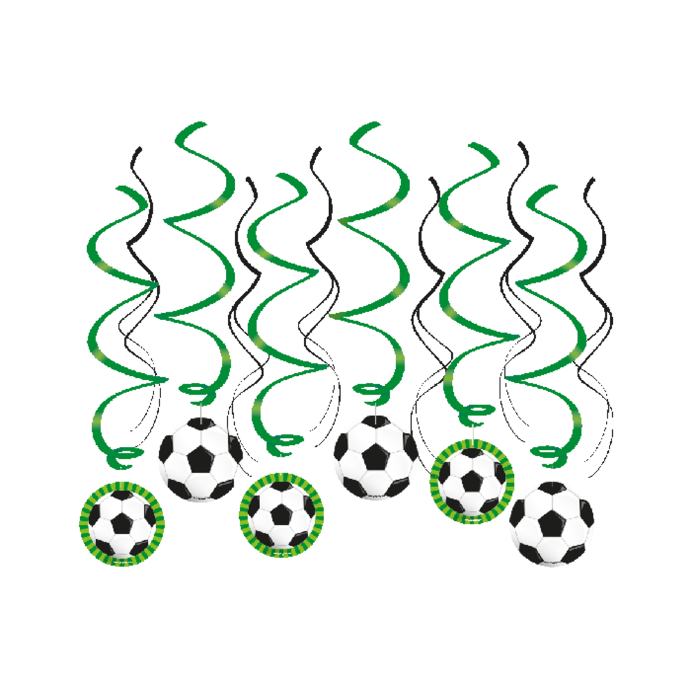 Paper Dreams Fußball-Hängedekoration Welt 70 cm | 12 Stück