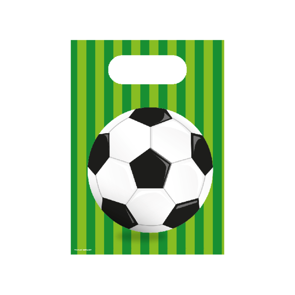 Paper Dreams Sachets cadeaux Football Monde 16x23cm | 6 pièces