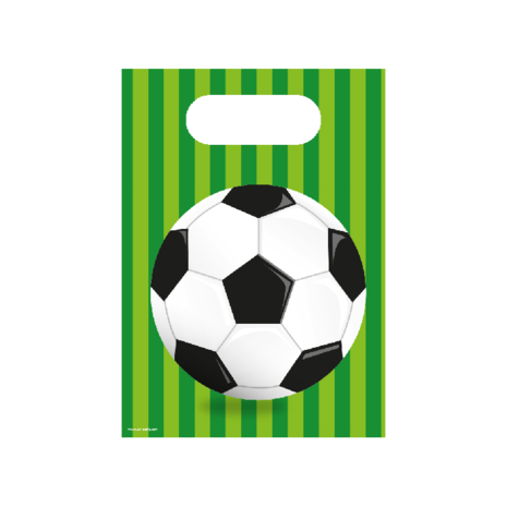 Paper Dreams Fußball-Partytüten Welt 16x23cm | 6 Stück