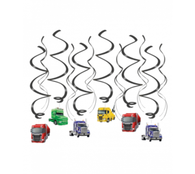 Paper Dreams Trucks Swirls 70cm | 12 pieces