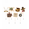 Paper Dreams Pirate Skewers | 16 pieces Paper Dreams Pirate Skewers | 16 pieces