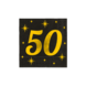 Paper Dreams Elegante Servietten zum 50. Geburtstag, 33 x 33 cm | 16 Stück