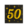 Paper Dreams Servetten 50 jaar Classy 33x33cm | 16 stuks Paper Dreams Servetten 50 jaar Classy 33x33cm | 16 stuks