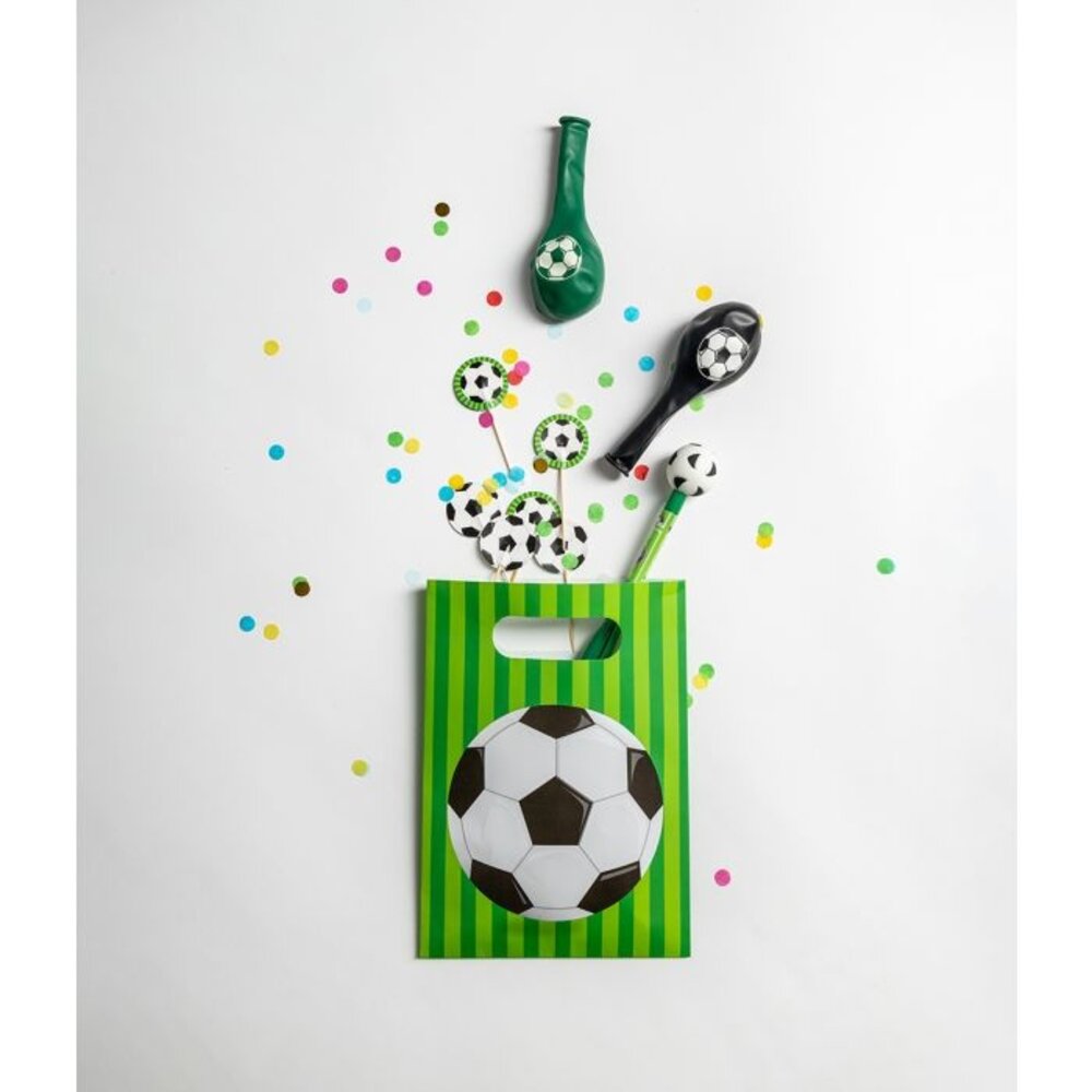 Paper Dreams Fußball-Partytüten Welt 16x23cm | 6 Stück