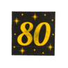 Paper Dreams Elegante Servietten zum 80. Geburtstag, 33 x 33 cm | 16 Stück Paper Dreams Elegante Servietten zum 80. Geburtstag, 33 x 33 cm | 16 Stück