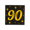 Paper Dreams Servetten 90 jaar Classy 33x33cm | 16 stuks Paper Dreams Servetten 90 jaar Classy 33x33cm | 16 stuks