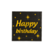 Paper Dreams Serviettes élégantes « Joyeux anniversaire » 33 x 33 cm | 16 pièces