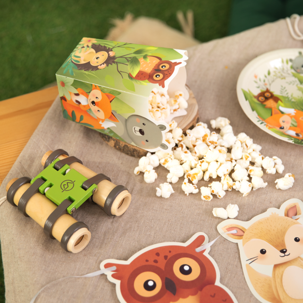 Tuf-Tuf Bosdieren Popcorn Bakjes | 6 stuks Tuf-Tuf Bosdieren Popcorn Bakjes | 6 stuks